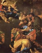 Nicolas Poussin The Virgin of the Pilar and its aparicion to San Diego of Large oil painting artist